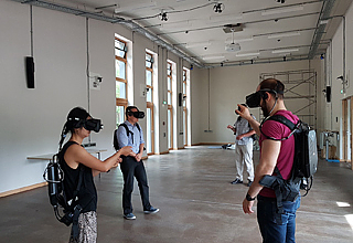 Multiuser VR-Illusionsraum, Quelle: Susanne Raabe; Hochschule Anhalt
