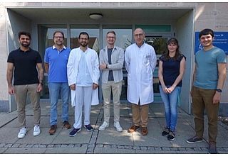 v.l.n.r.: Das Magdeburger Forschungsteam: Dr. Vikas Bhuria, Prof. Thomas Fischer, Manos Charakopoulos, Dr. Ronny Haage, Prof. Dimitrios Mougiakakos, Conny Baldauf, Dr. Martin Böttcher. Fotografin: Daniela Crasser