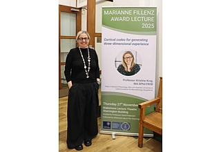 Detailbild zu :  Prof. Kristine Krug hält 2025 Marianne-Fillenz-Preisvorlesung an der Universität Oxford