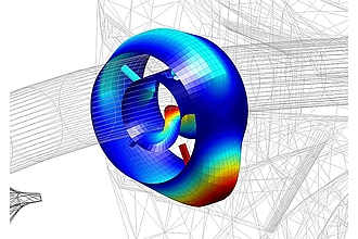 turbocharger with floating ring bearing including pressure distribution