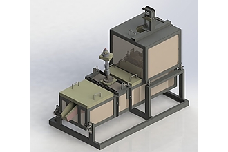 Versuchsaggregat 2 für die Ultraschall-Behandlung von Leichtmetall-Legierungsschmelzen