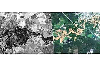 RapidEye-Daten vom Hochwasser 2013 Quelle: Blackbridge RESA