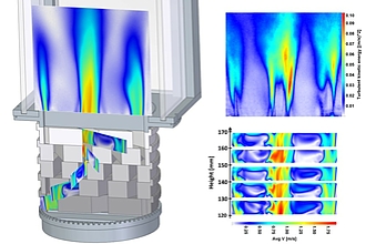 Velocity measurements by Particle Image Velocimetry at the surface and in the interiour of a packed bed