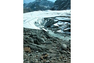 Gletschertor des Gepatschferners im September 2011 (Foto: David Morche)