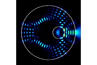 Mikrodisk mit Loch zeigt gerichtete Lichtausstrahlung