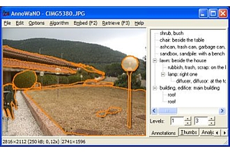 Wasserzeichenapplikation mit hierarchischen, polygonalen Annotationen